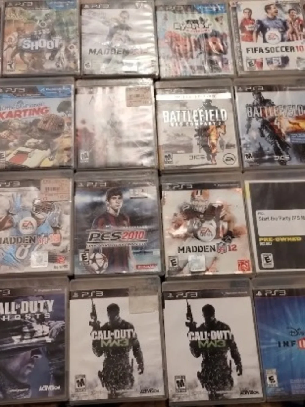 Sony PS3 Slim Console - Matte Black Finish With 35 Games